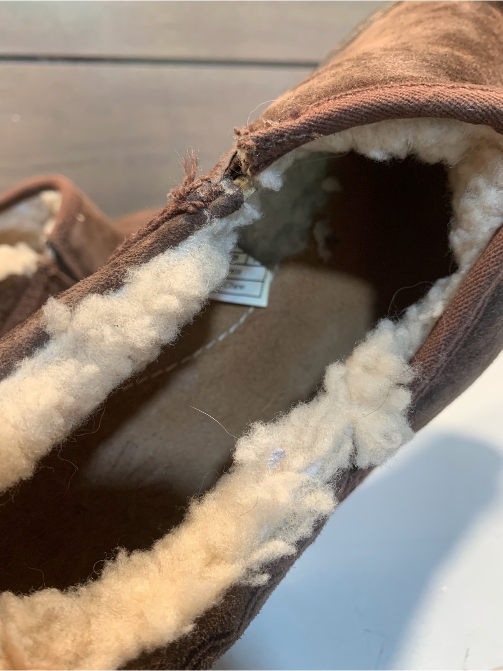 UGG Womens Bettey Brown Suede Sheep Skin Clog Sz 7 Casual Boho Fleece Lined - Picture 5 of 8